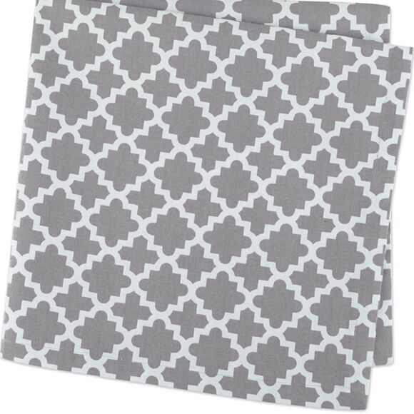 Grey Lattice Print Cloth Napkins - Picture 7 of 7